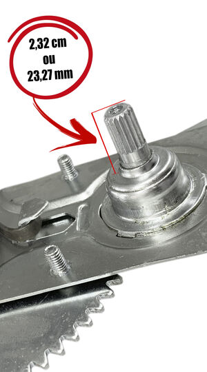 Máquina de vidro - manual - 2 portas - esquerda