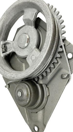 Máquina de vidro - manual - 4 portas - traseira - direita