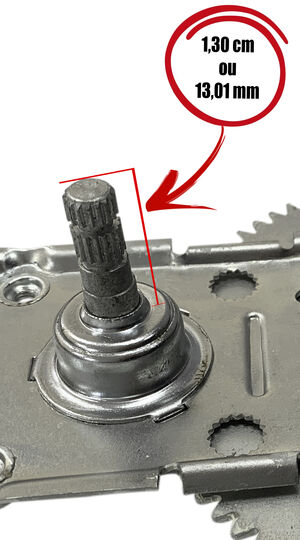 Máquina de vidro - manual - 2 portas - direita - pino estriado