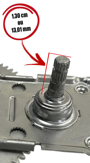 Máquina de vidro - manual - 2 portas - esquerda - pino estriado