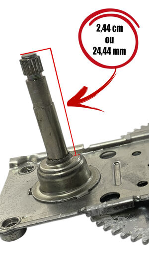 Máquina de vidro - manual - 2 portas - direita - com quebra vento