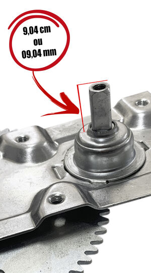 Máquina de vidro - manual - 2 portas - esquerda - sem quebra vento