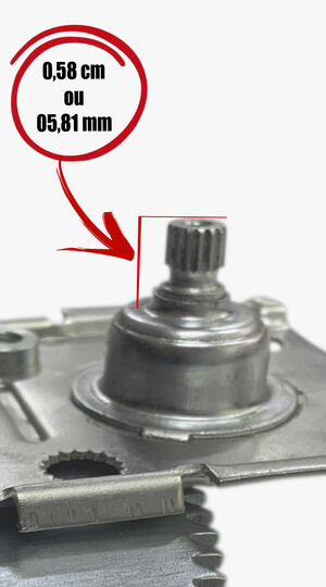 Máquina de vidro - manual - esquerda