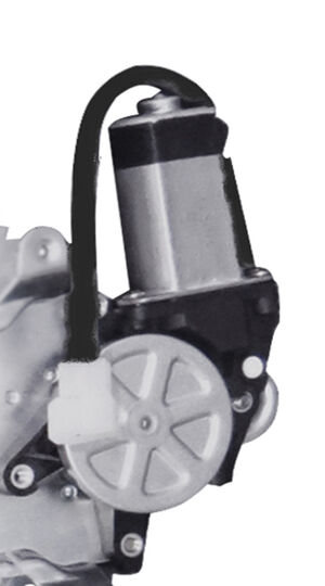 Máquina de vidro - elétrica - 4 portas - traseira - esquerda - com motor - Mabuchi (8 dentes)