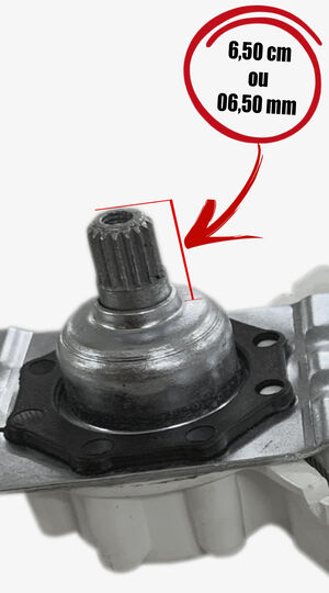 Máquina de vidro - manual - esquerda - pino baixo - fixada com parafusos M6x10mm
