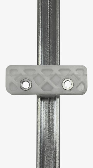 Máquina de vidro - manual - esquerda - pino baixo - fixada com parafusos M6x10mm