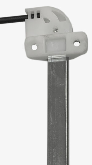 Máquina de vidro - manual - esquerda - pino baixo - fixada com parafusos M6x10mm
