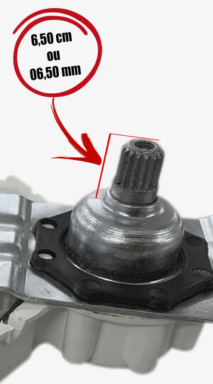 Máquina de vidro - manual - direita - pino baixo - fixada com parafusos M6x10mm