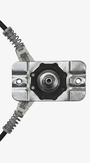 Máquina de vidro - manual - direita - pino baixo - fixada com parafusos M6x10mm