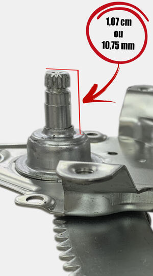 Máquina de vidro - manual - 2 portas/4 portas - dianteira - direita