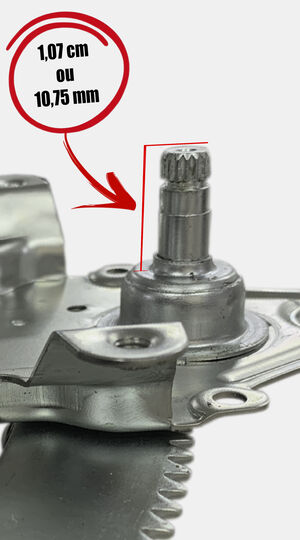 Máquina de vidro - manual - 2 portas/4 portas - dianteira - esquerda